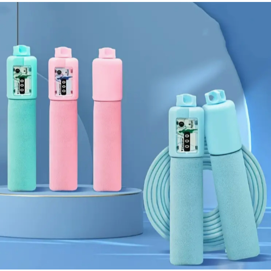 Corda de pular com contador, ajustável, adequada