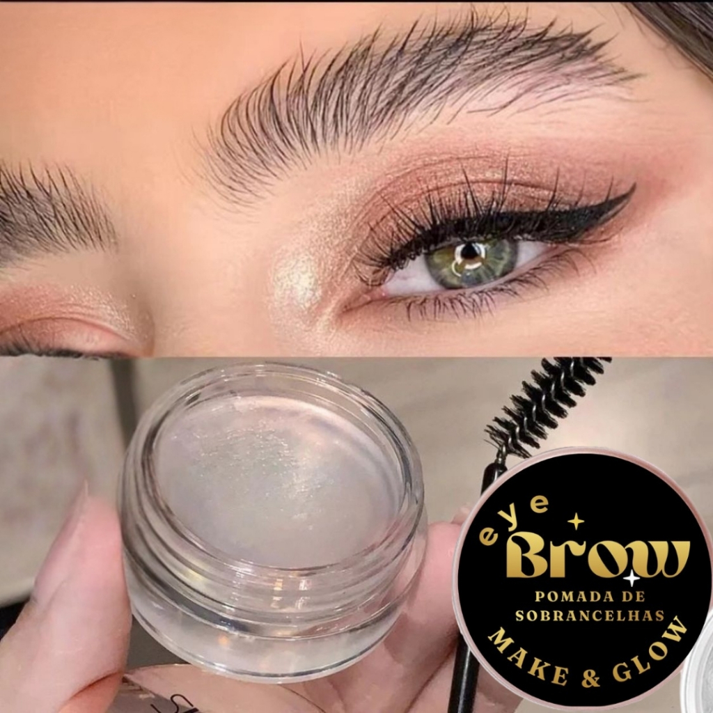 Gel de Sobrancelha com Óleo de Rícino e Escovinh