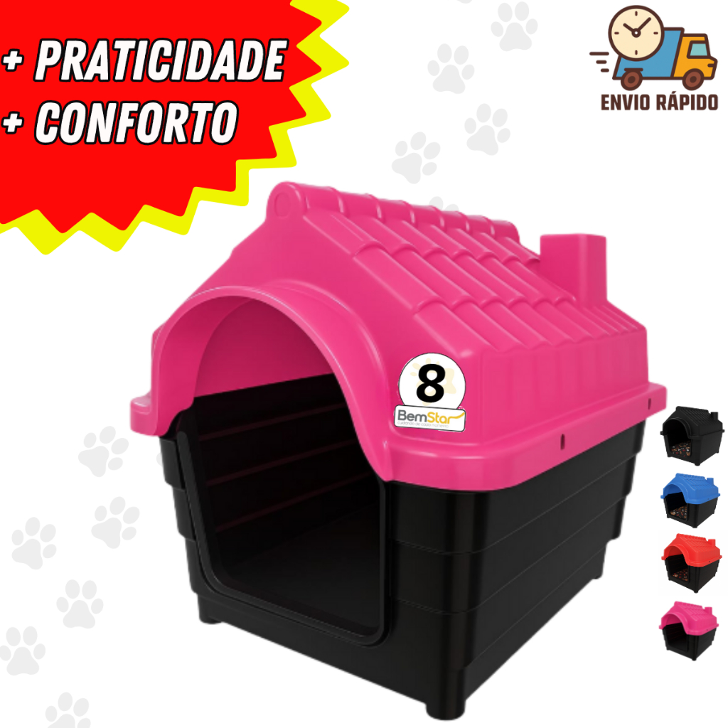 Casinha Cachorro cão Porte Grande N8 Casa Pet Des