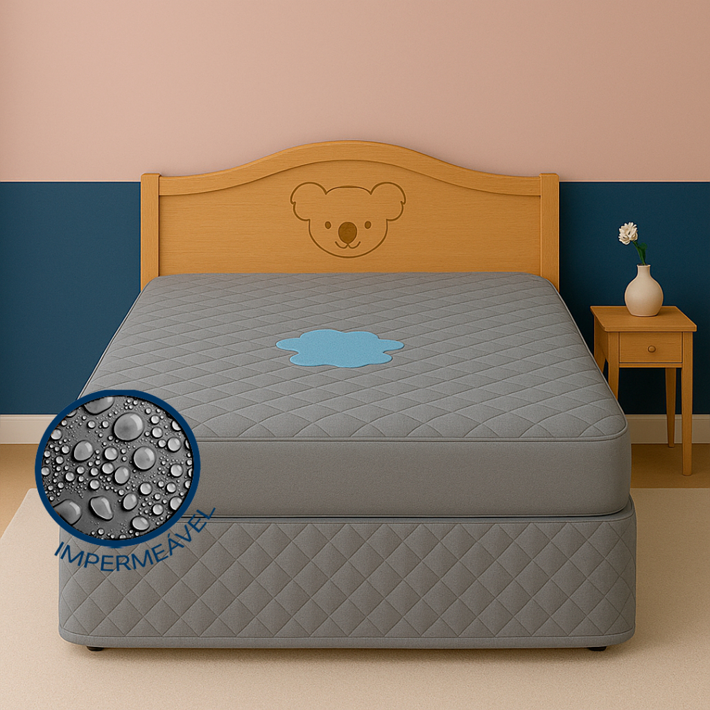 Capa Impermeável Solteiro / Casal / Queen c/ 4 Ca