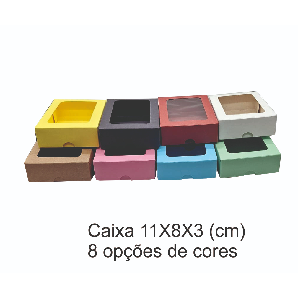 Caixas Visor – 11x8x3 – 20 unidades &#