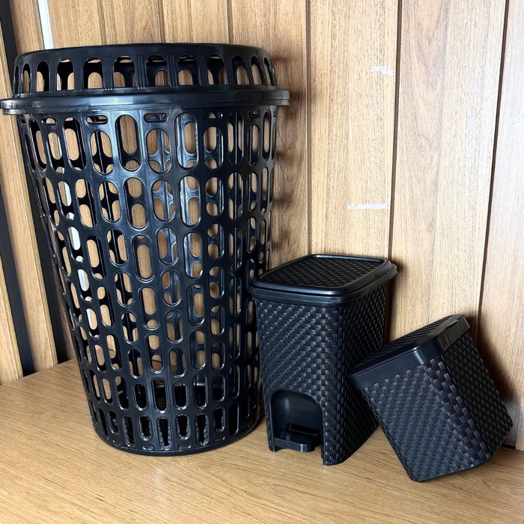 Conjunto Conforto com 3 peças: Cesto 60 + Lixeira