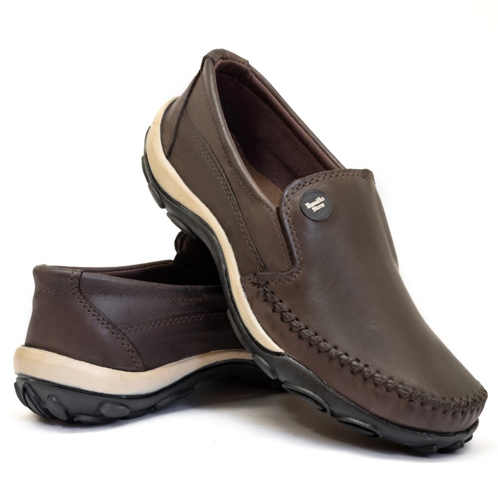 Mocassim Premium Masculino em Couro Legítimo: Ele