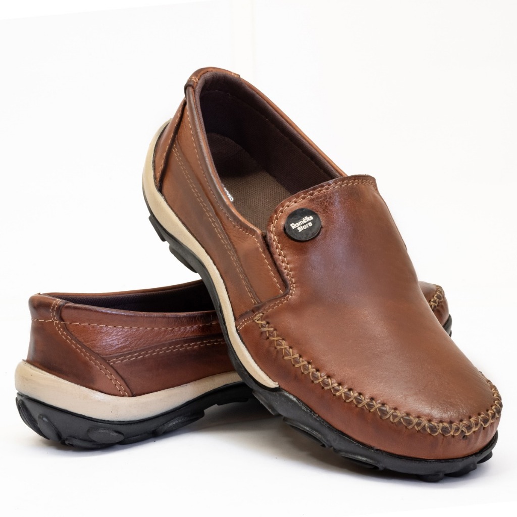 Mocassim Premium Masculino em Couro Legítimo: Ele