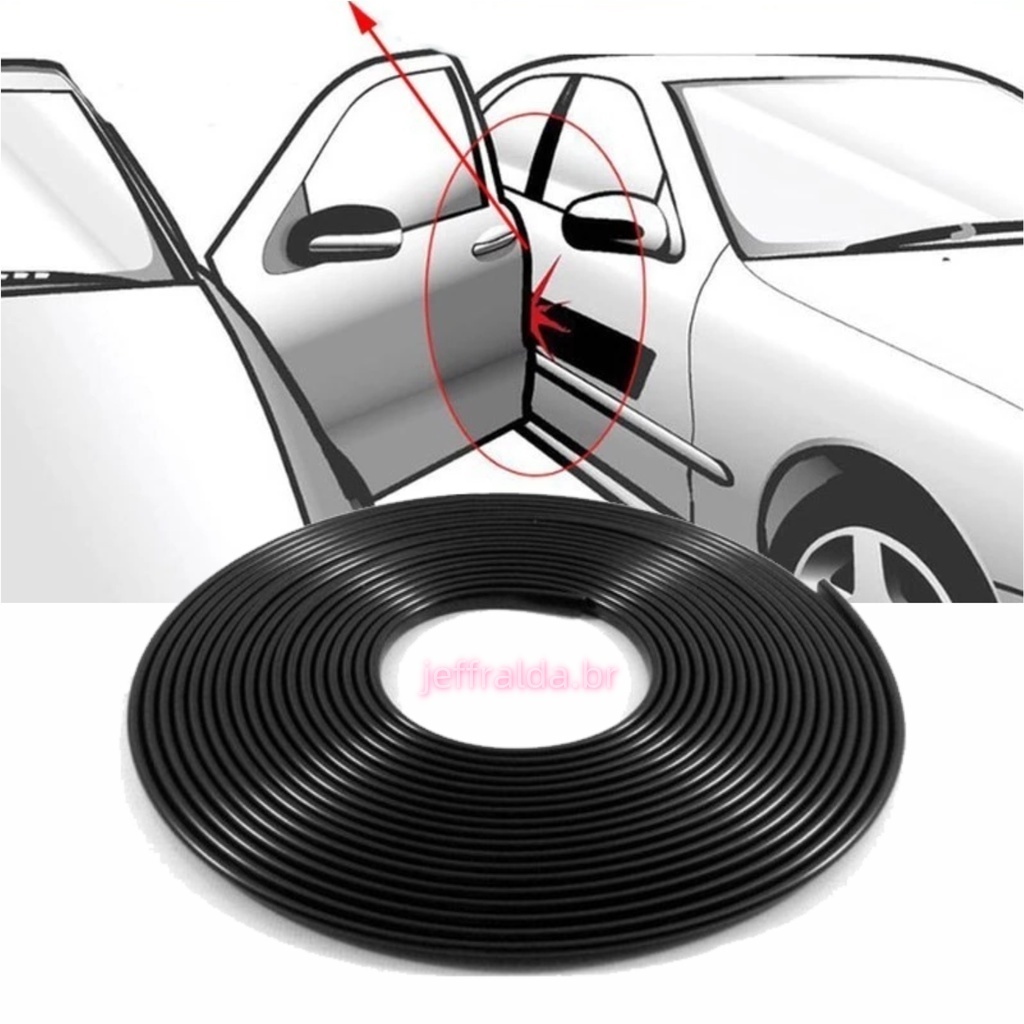Protetor De Bordas Portas Veiculo Universal Carro 