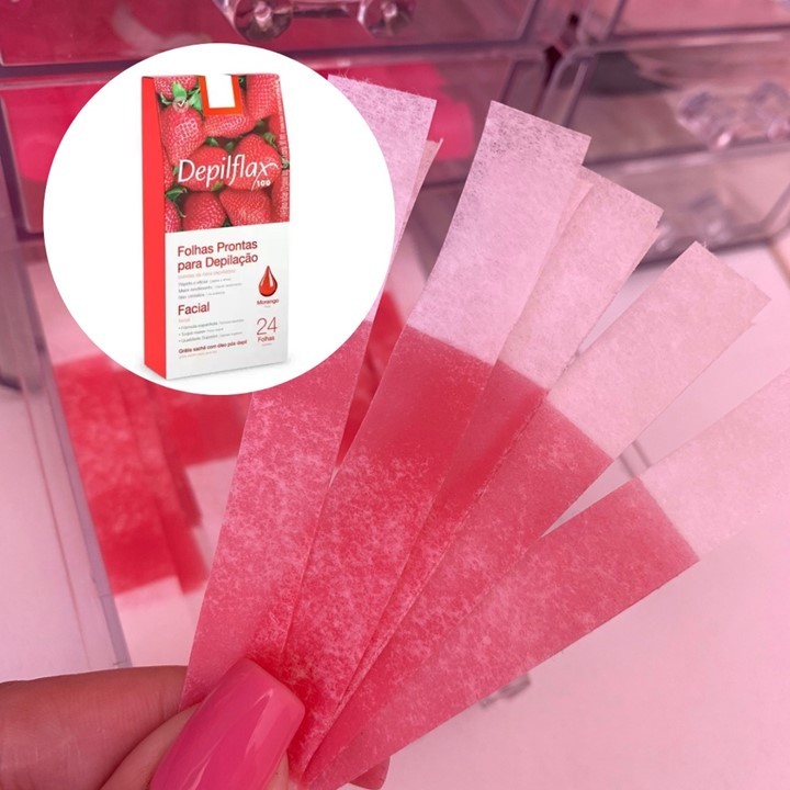 200 tiras (100 duplas) cera para Sobrancelhas faci