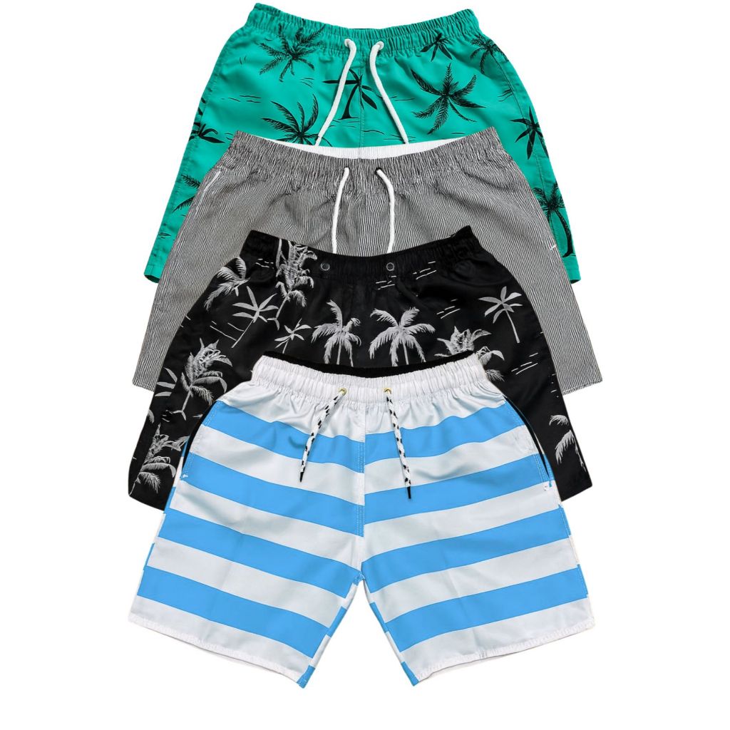 kit 04 bermudas estampadas personagens menino infa