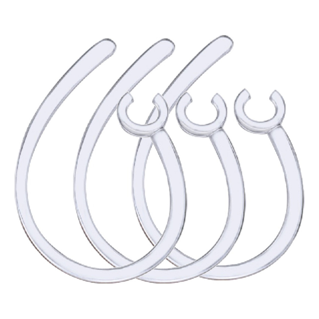 3peças Suporte Gancho Transparente Fone Ouvido Bl