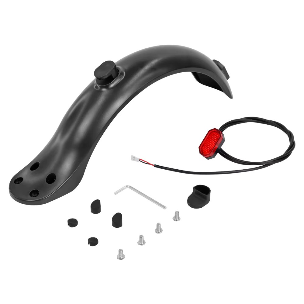 Kit Paralama + Lanterna 4 furos P/ Patinete Elétr
