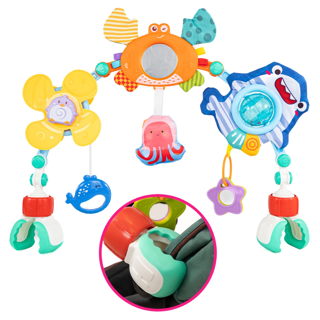 MOBILE INFANTIL PARA CARRINHO, BERÇO E BEBÊ CONF