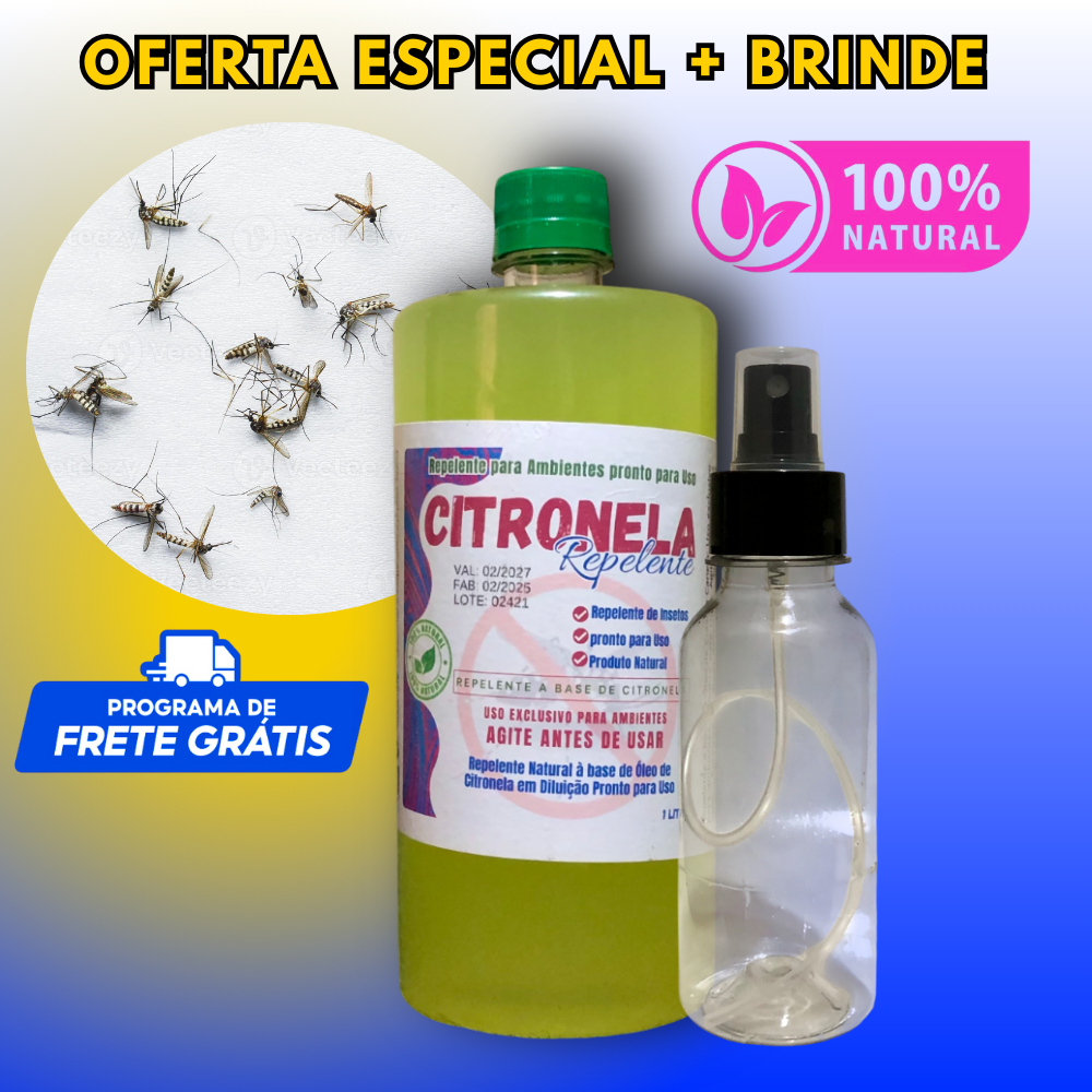 Spray Repelente de Mosquito Pronto Uso a base de  