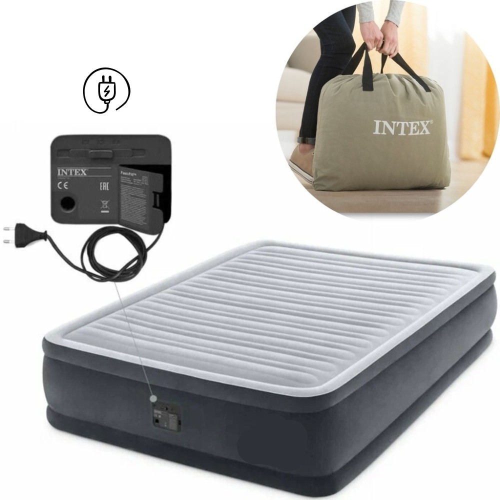Colchão Casal Inflável Intex Dura Beam Comfort P