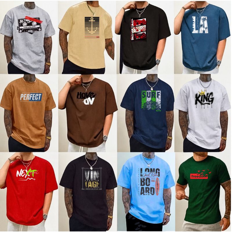 kit 5 ou 3 Camisetas Masculinas Premium/P ao G6/al