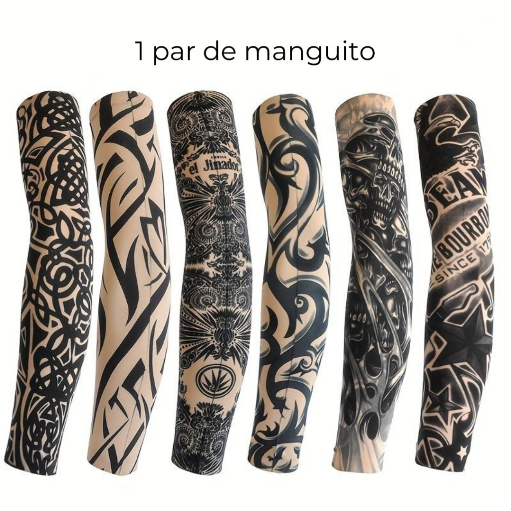 1 Par De Manga Tattoo Manguito Tattoo Proteção S