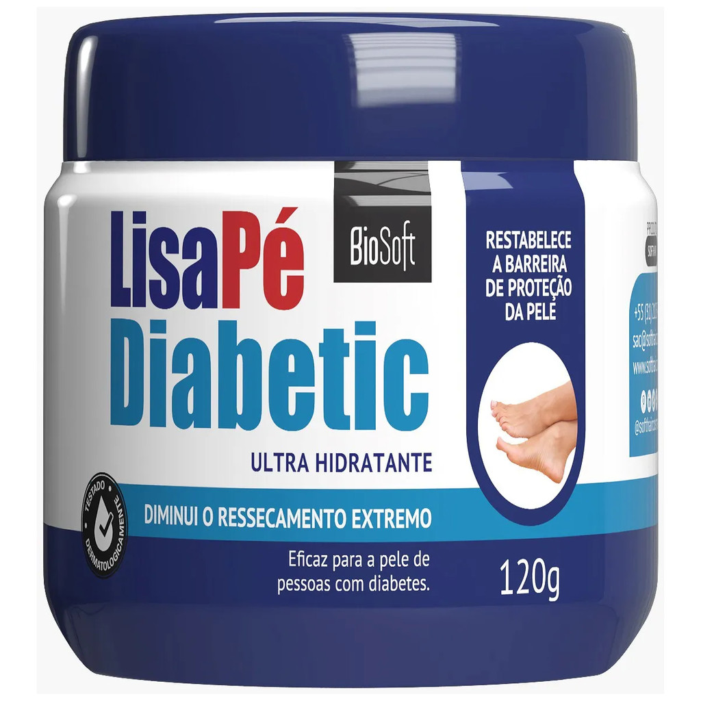 Creme Ultra Hidratante Lisa Pé Diabetic 120g R