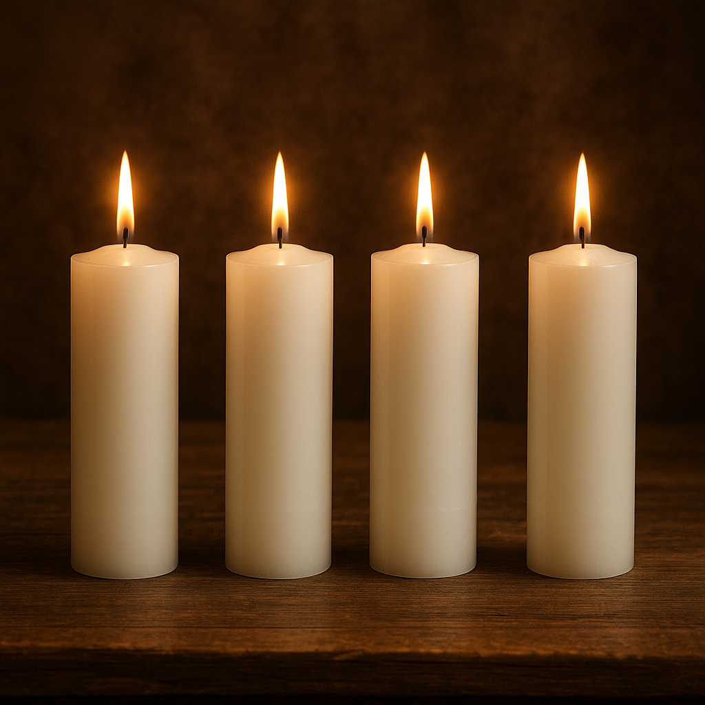 Kit 10 Velas Votiva 7 Dias Branca 260g Parafina Pu