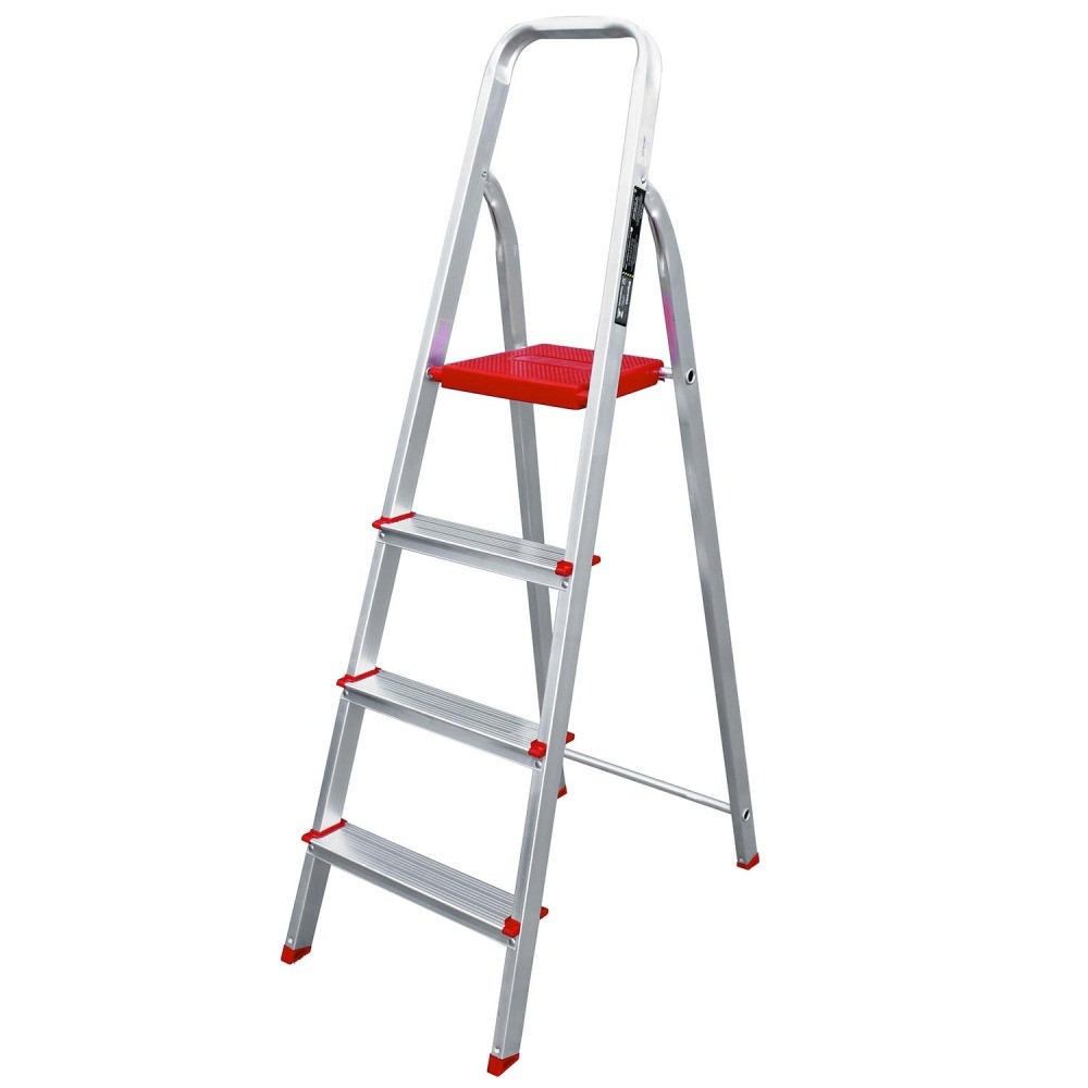 Escada de alumínio 4 degraus residencial – 