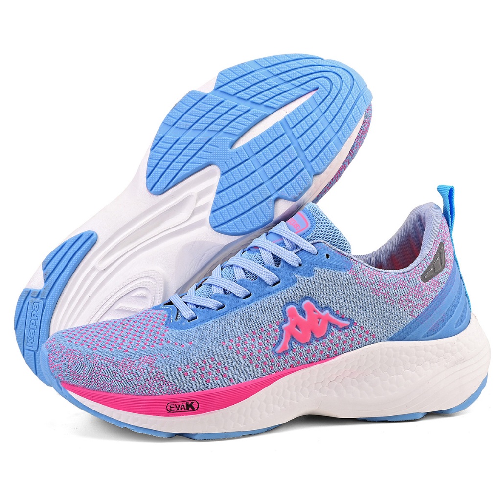 Tênis Kappa Pulse Feminino Original Azul Rosa Cas