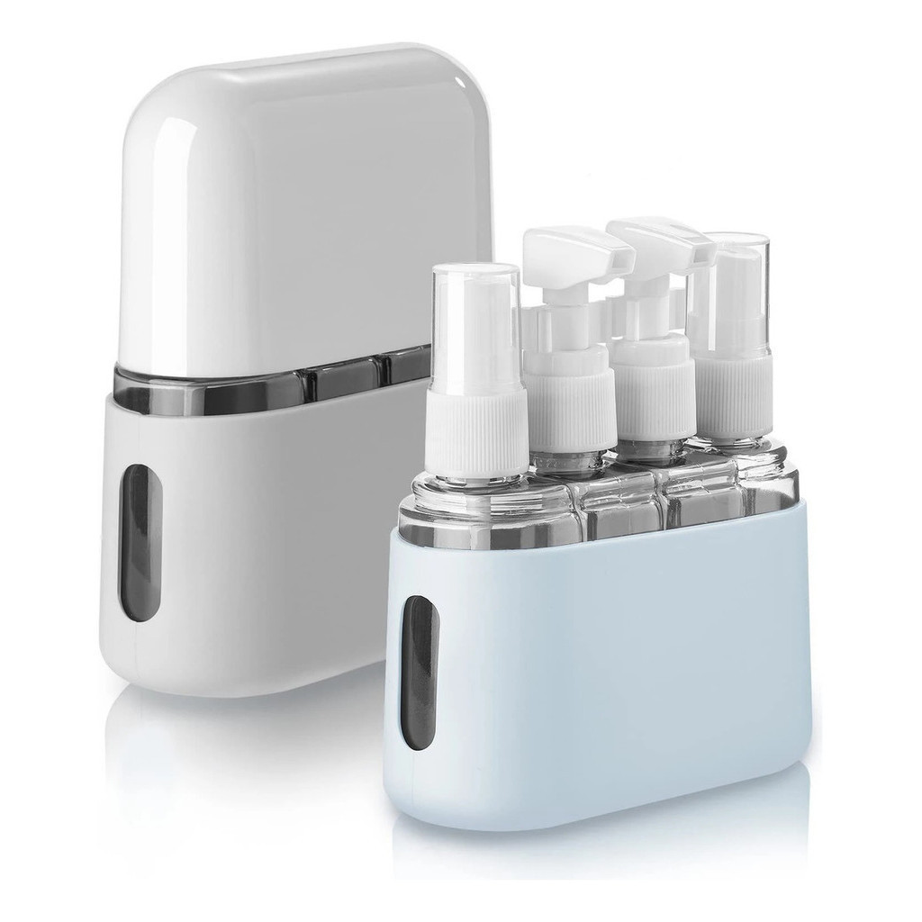 Kit 4 Frascos 50ml Creme Shampoo Viagem Cosmético