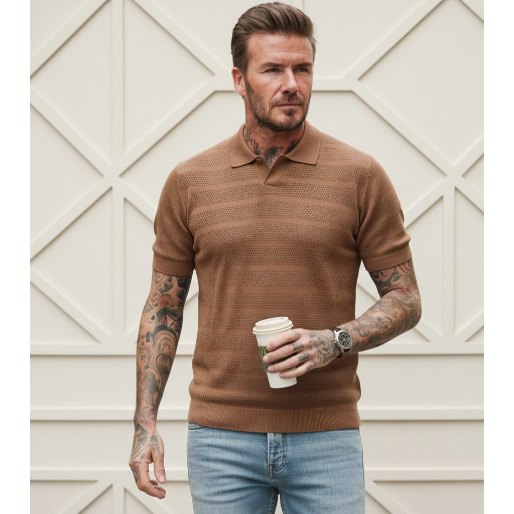 Camiseta Gola Polo Masculina Tricô Premium Camisa