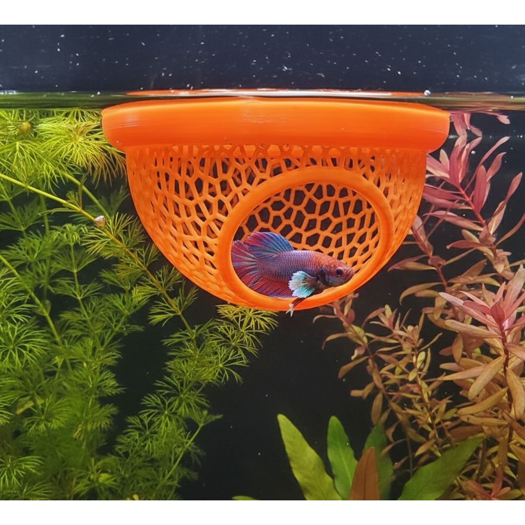 Esconderijo Flutuante para Peixes Betta Toca para 
