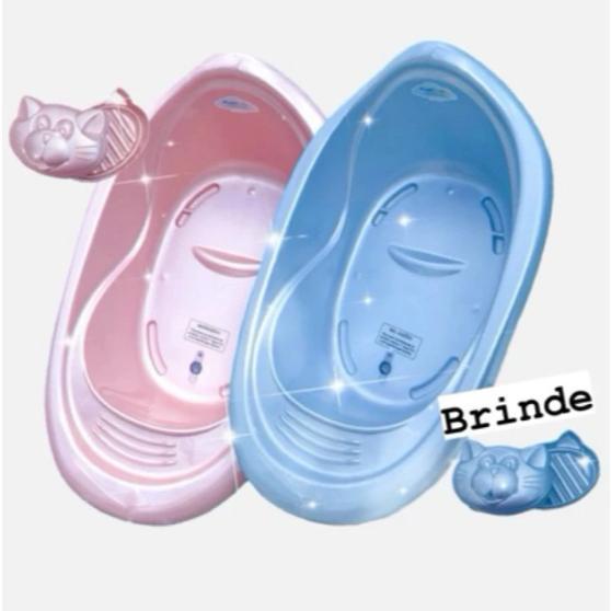 Banheira de Bebe + Saboneteira brinde Infantil, Pa