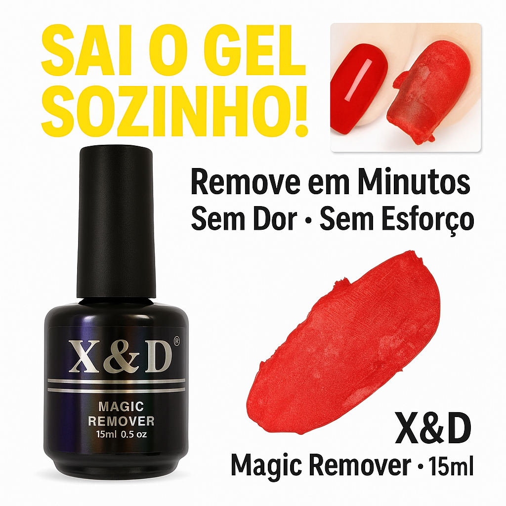 Removedor De Esmalte Em Gel XED Magic Remover 15ml