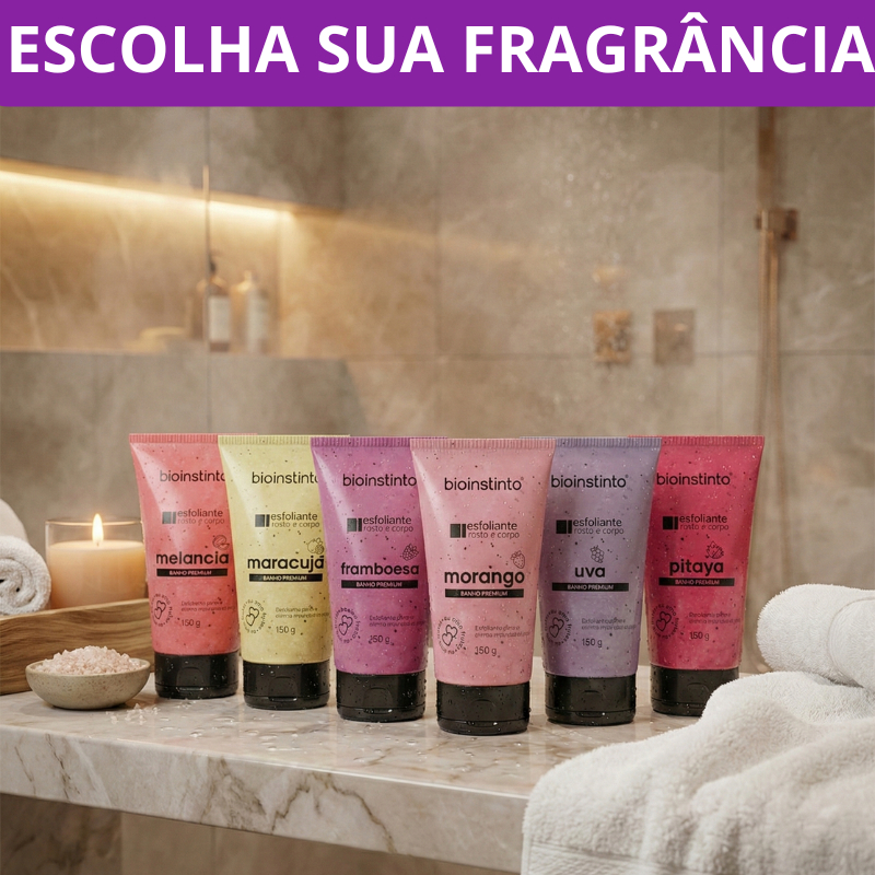 Esfoliante Corpo e Rosto Skin Care e Banho Premium