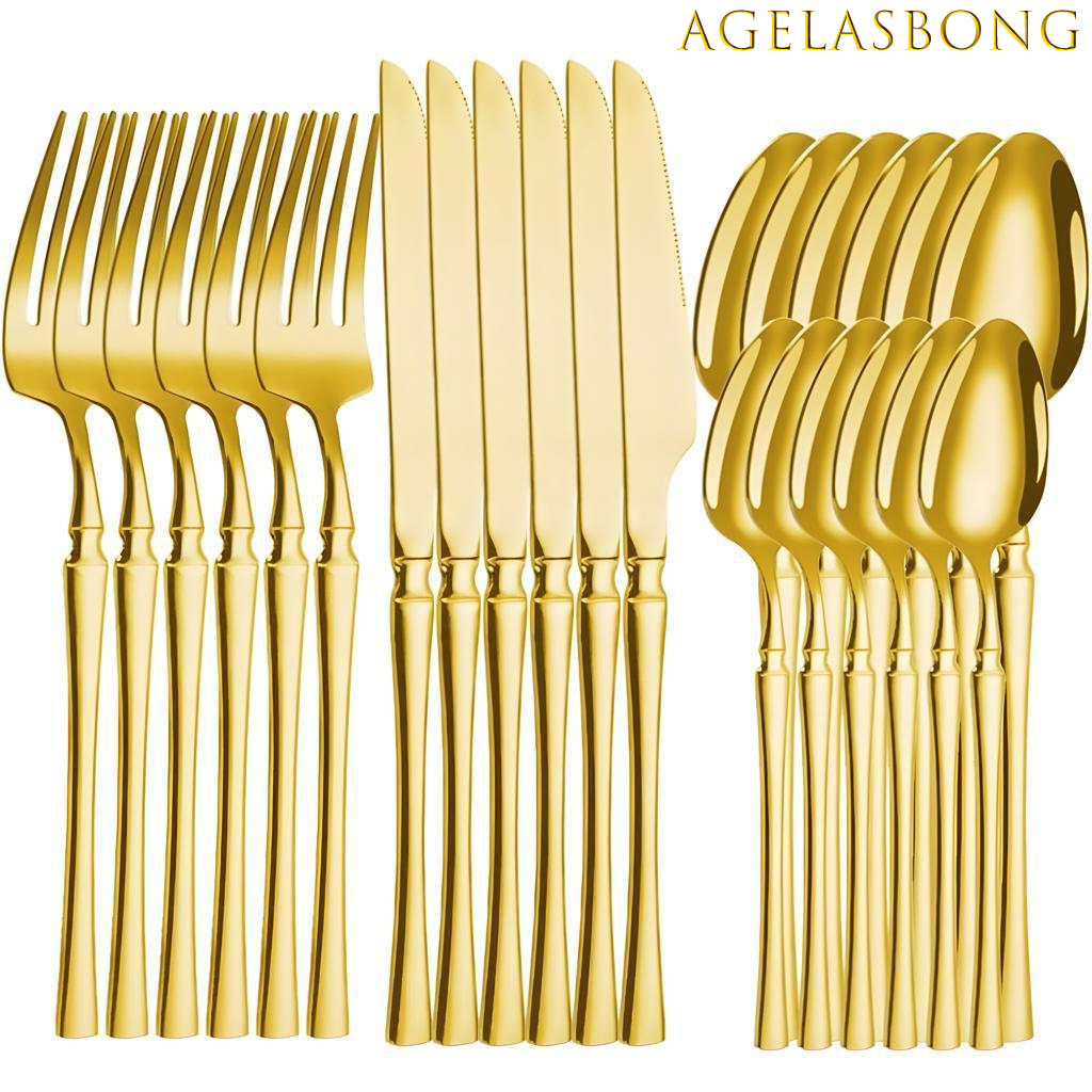 Kit 24 Jogo De Talheres Aço Inoxidável 416 Cintu