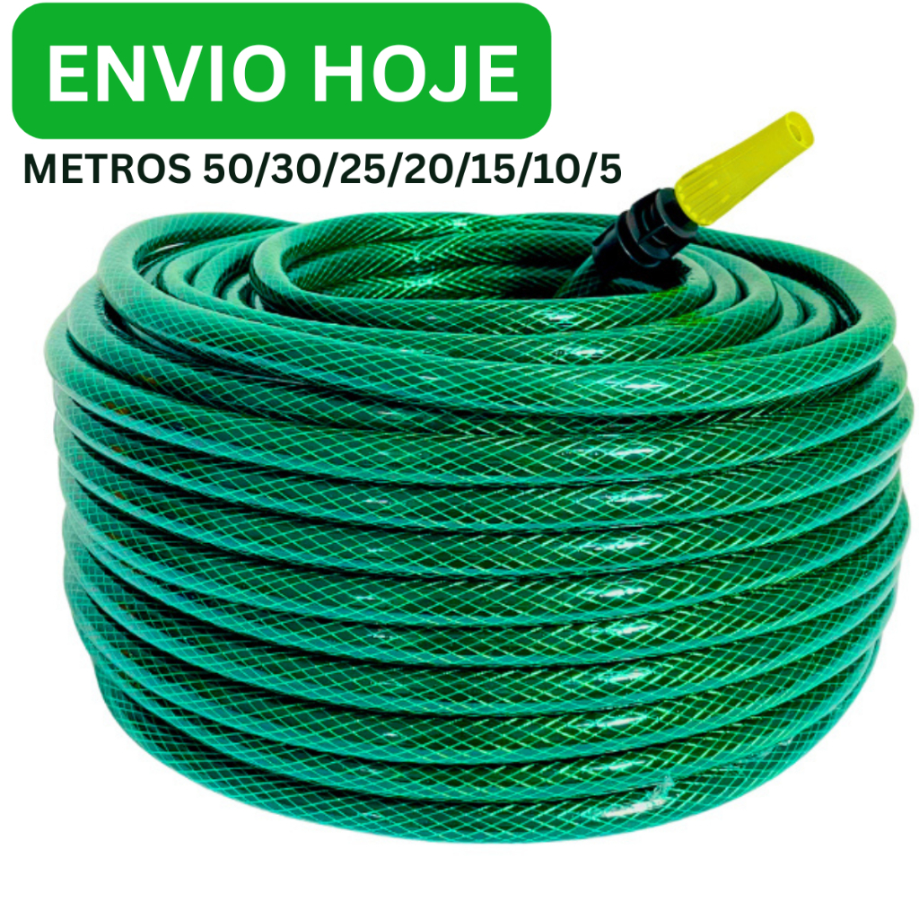 Mangueira Jardim Trançada Resistente e Flexível 