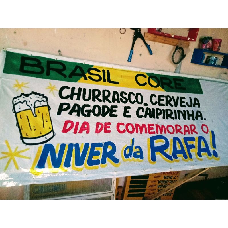 FAIXA  PERSONALIZADA ( Com teu anúncio na Ráfia)