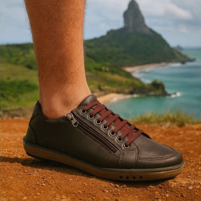 Sapatenis Casual Masculino Sola Escura Sapato espo