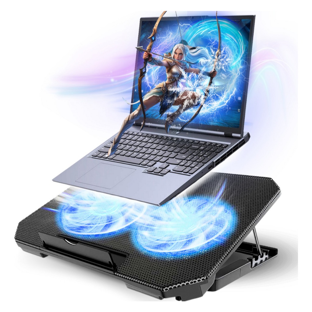 Suporte Notebook Base Refrigerada Com 2 Coolers Le