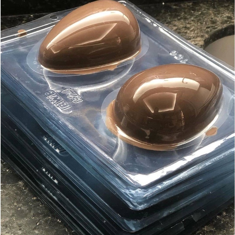 Forma Especial de Acetato Silicone 2 Ovos Lisos de