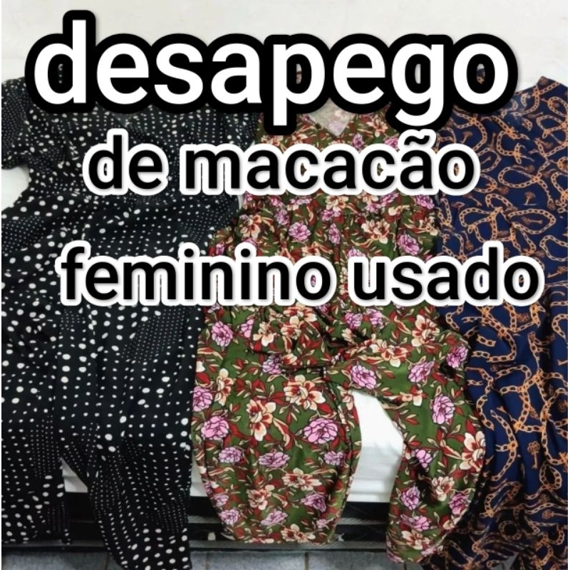 desapego-brecho-bazzar de macacão feminino adulto