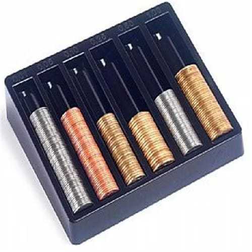 Porta moedas para caixa loja e mercado