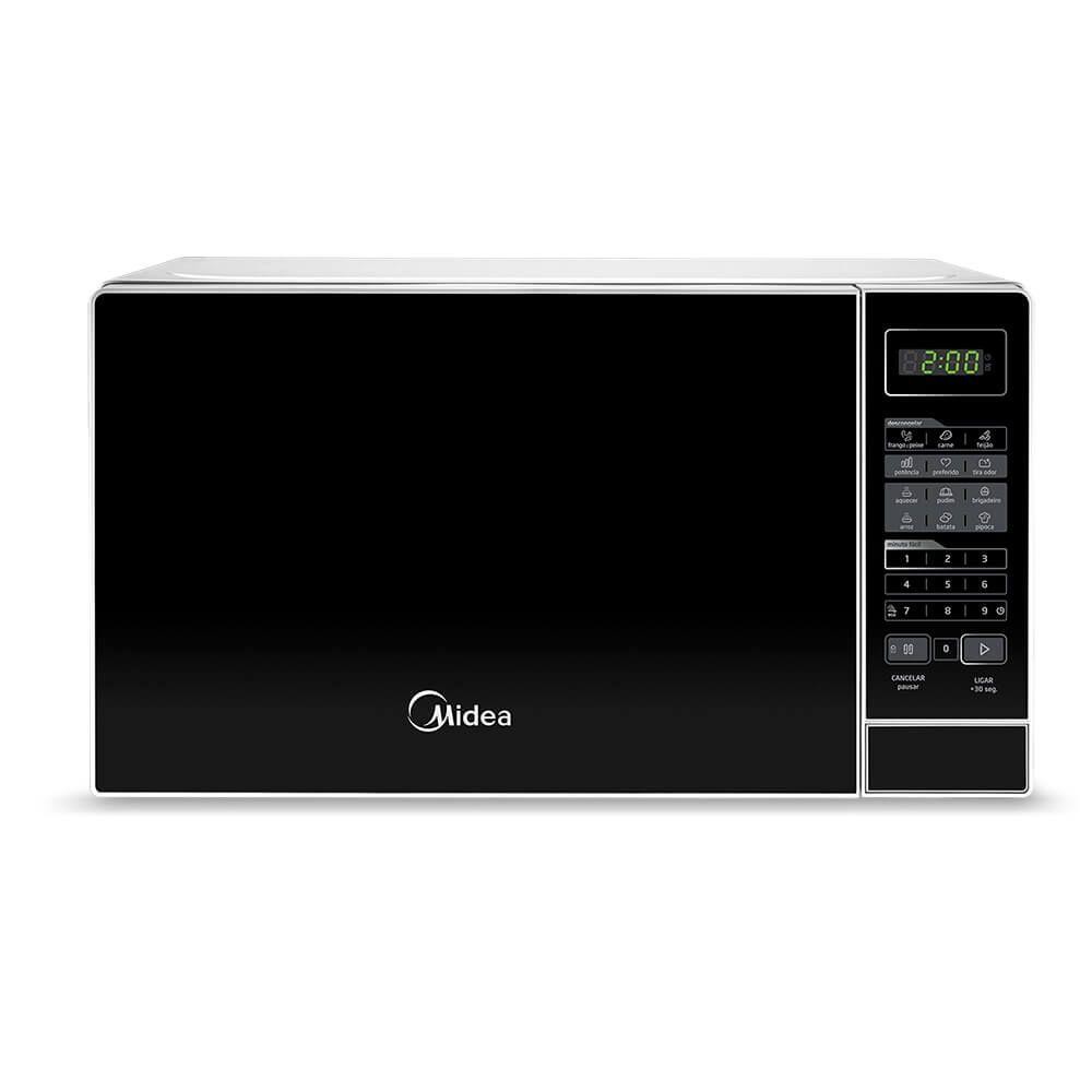 Micro-Ondas Midea 20 Litros Branco e Preto MRAS22 
