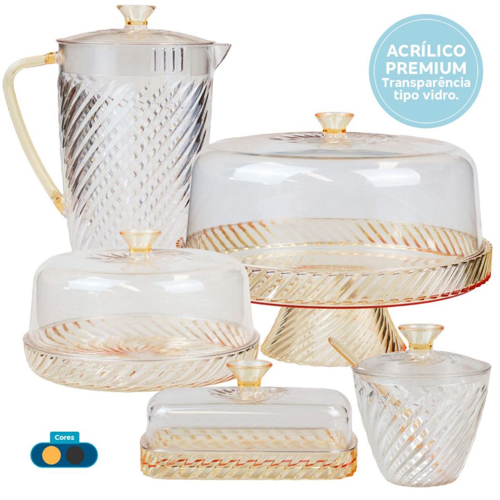 Kit Boleira Alta + Queijeira + Jarra 2 Litros + Ma