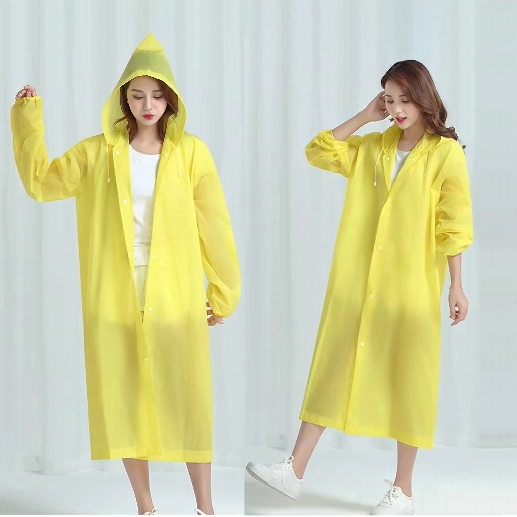 Capa chuva Reutilizável Sobretudo Reforçada Adul