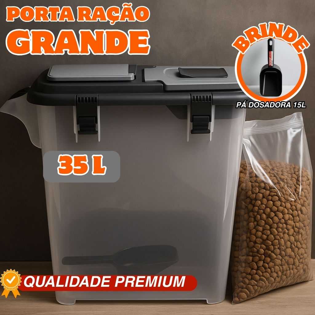 Porta Ração 15kg Para Cachorro E Gato Pet Ultra
