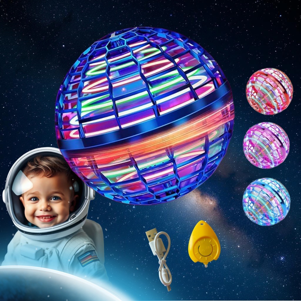 Spinner Bola Boomerang Mini Drone Com Luz Voador B