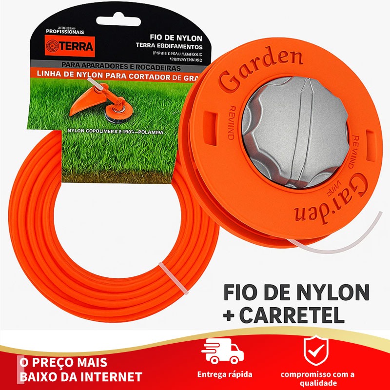 Carretel Automático Carga Fácil Garden P/ Roçad