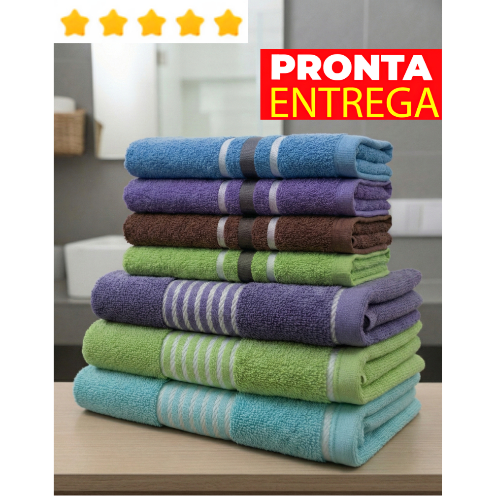 Toalha de Banho Rosto Lavabo Pano de Louça Copa 1