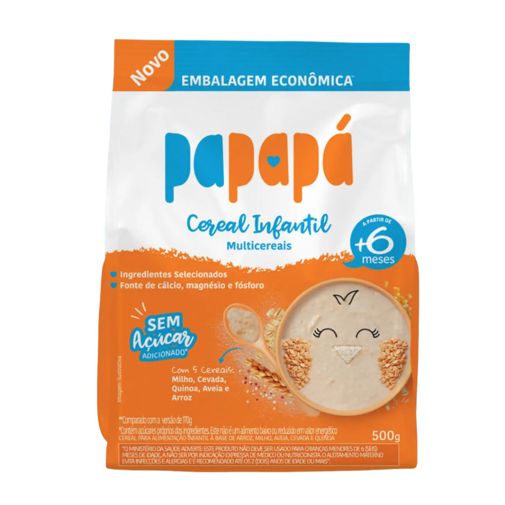 Cereal Infantil Papapá Multicereais 500g – 