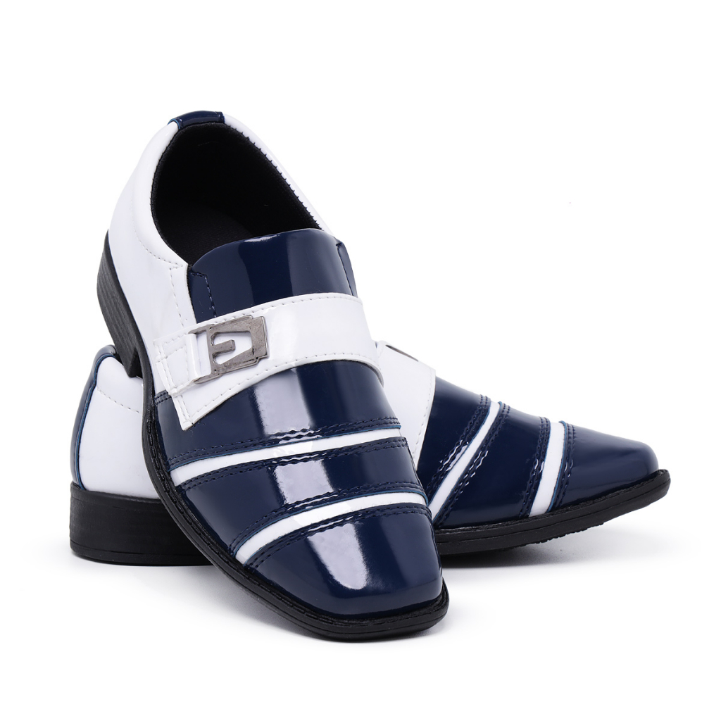 Sapato Social Infantil Masculino 443 Cores Variada