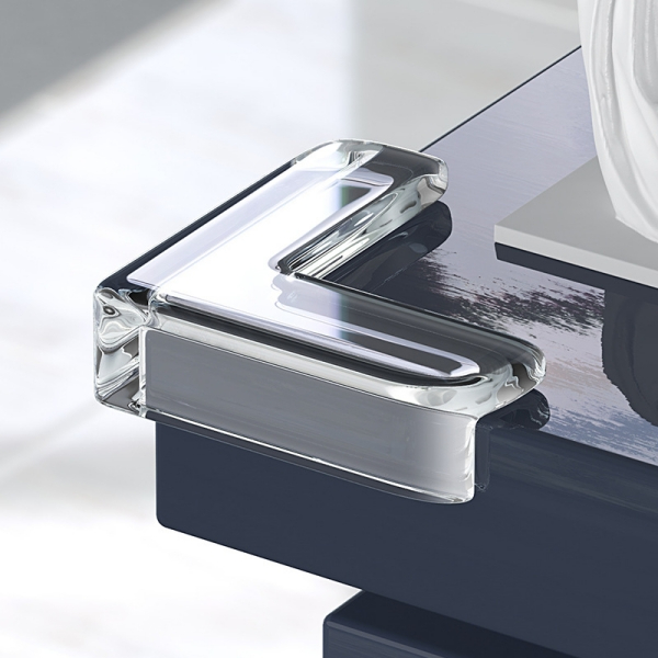 Kit 12 Protetor Quina De Mesa Em Silicone Com Ades