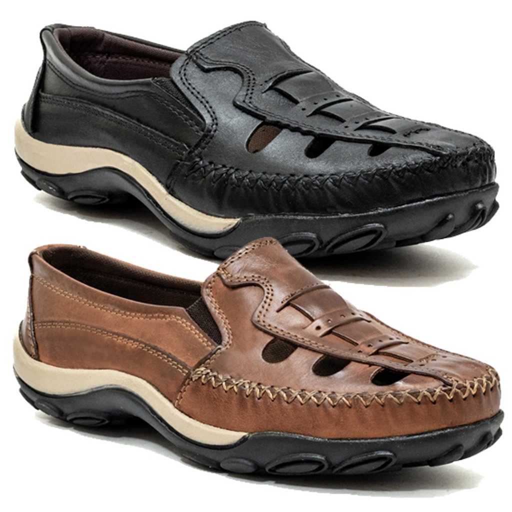 Kit 2 Pares Mocassim Masculino em Couro: Elegânci