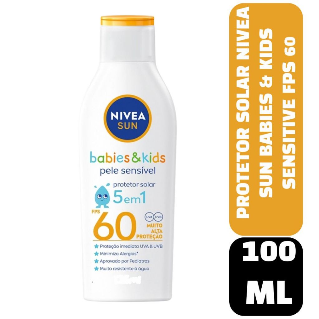 Protetor Solar Nivea Sun Babies E Kids Sensitive F