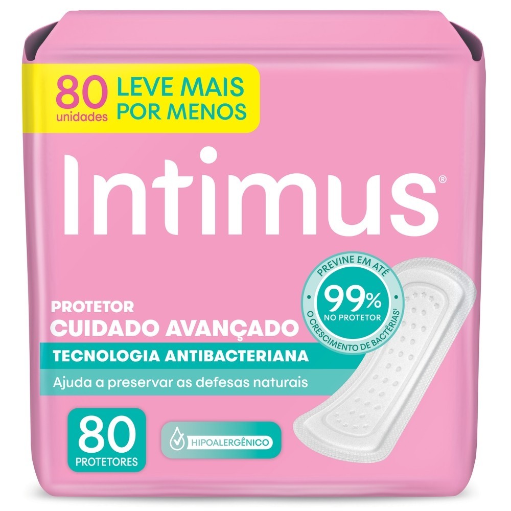 Protetor Díário Intimus® Tecnologia Antibacteri