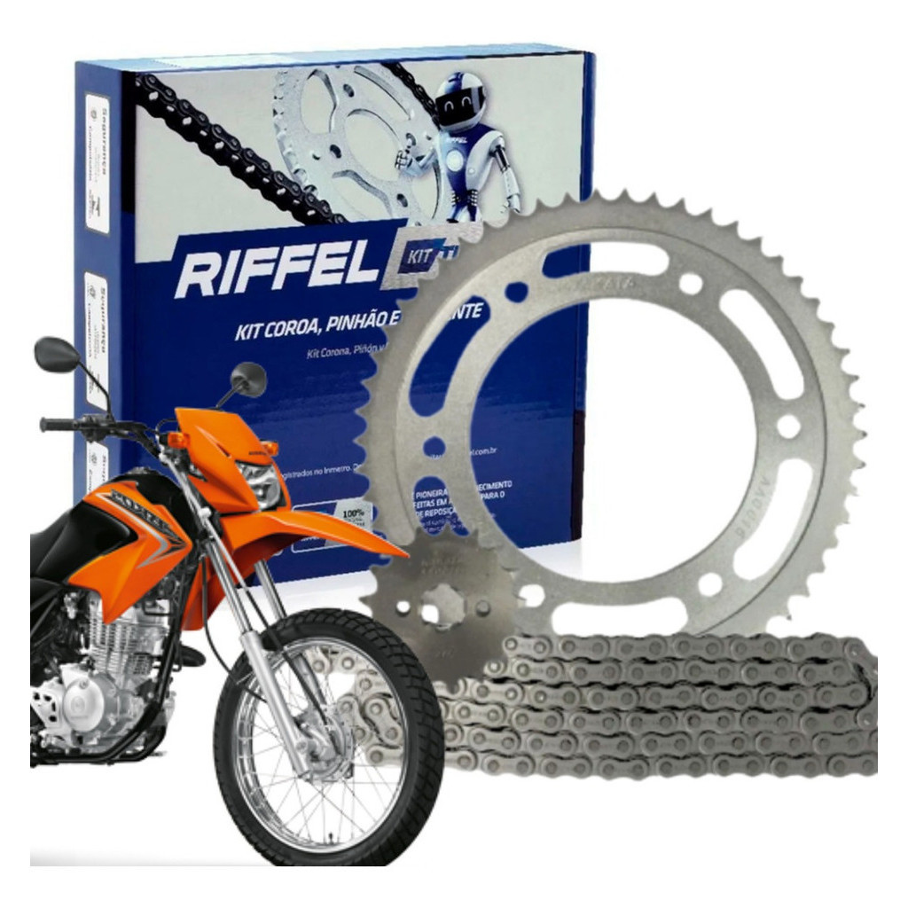 Kit Relação Tração Transmissão NXR Bros 125 2